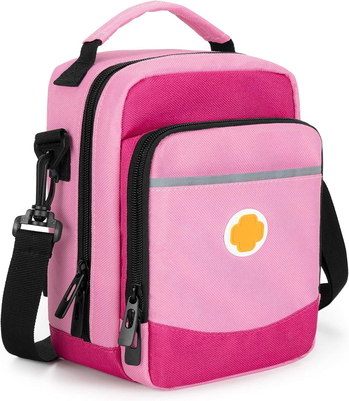 CURMIO Carrying Case, Insulated Medicine Supplies Bag with Shoulder Strap