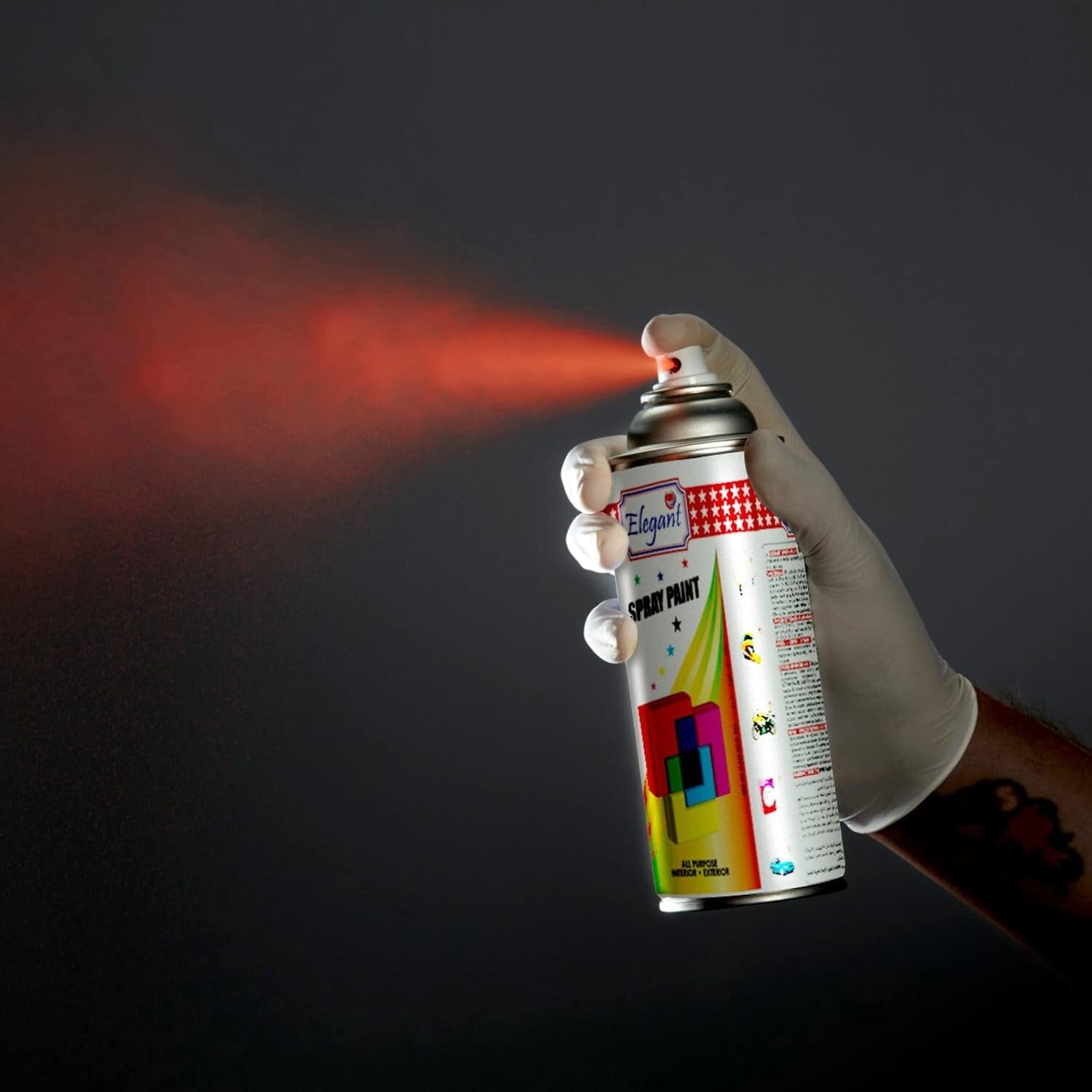 Chrome Silver All Purpose Spray Paint Aerosol Metal Wood Plastic Gloss 400ml  x6