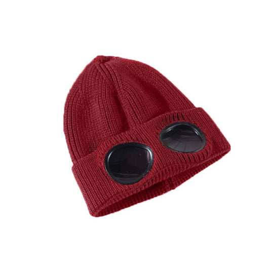 New Beanie Cp Knitted Hat Men Teens Woolen Winter Hats Cap Sunglasses goggles