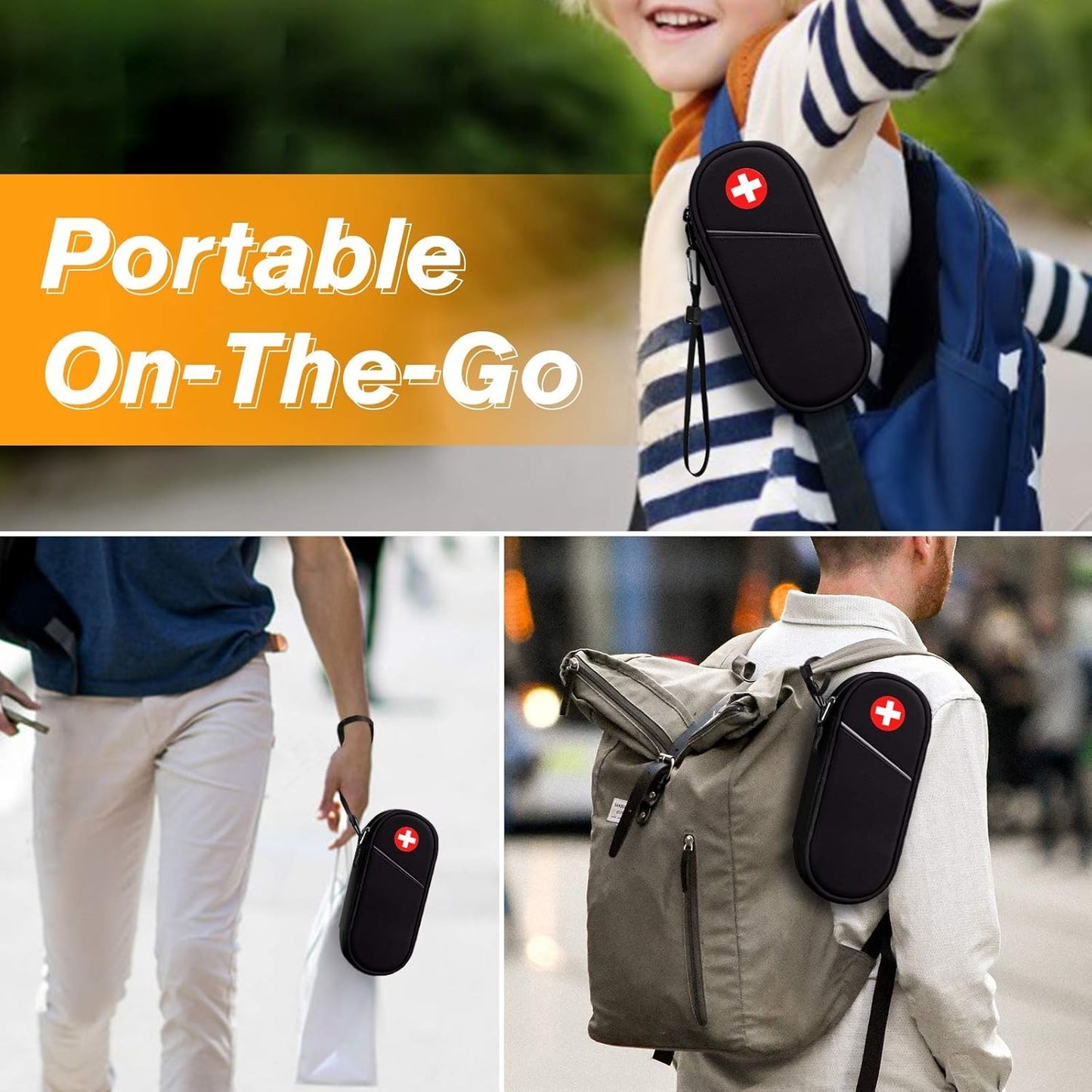 SITHON EpiPen Medical Carrying Case Insulated, Travel Medication - All Colours