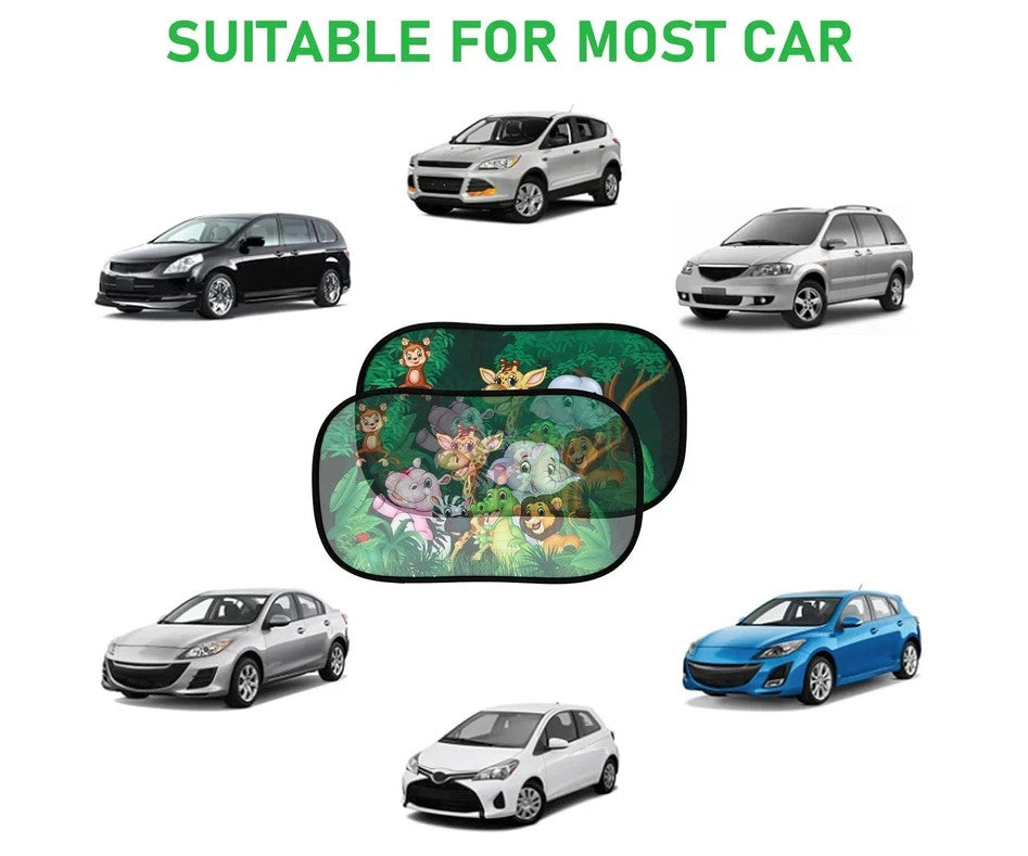 2 Pack Sunshade for Car Window Baby, Children's Car Window Shades for Kids UV