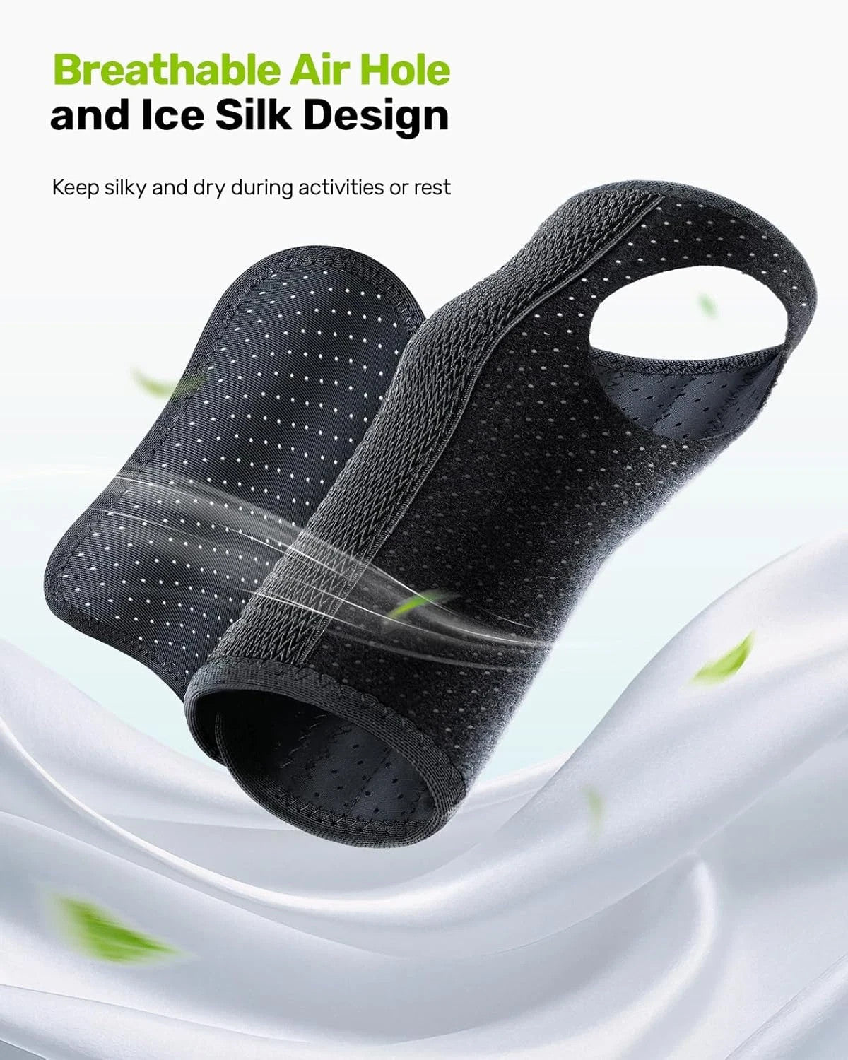 Rakiie Carpal Tunnel Wrist Brace, Adjustable Night Wrist Support with 3 Metal Sp