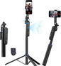 70" Phone Selfie Stick Tripod with Remote AI Auto Face Tracking 360° Rotation UK