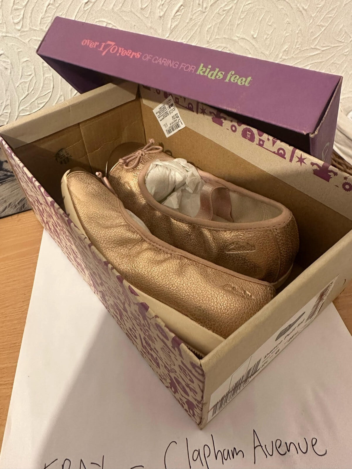 Infant Girls Clarks Ballet Style Shoes Dance Mad uk 10 1/2