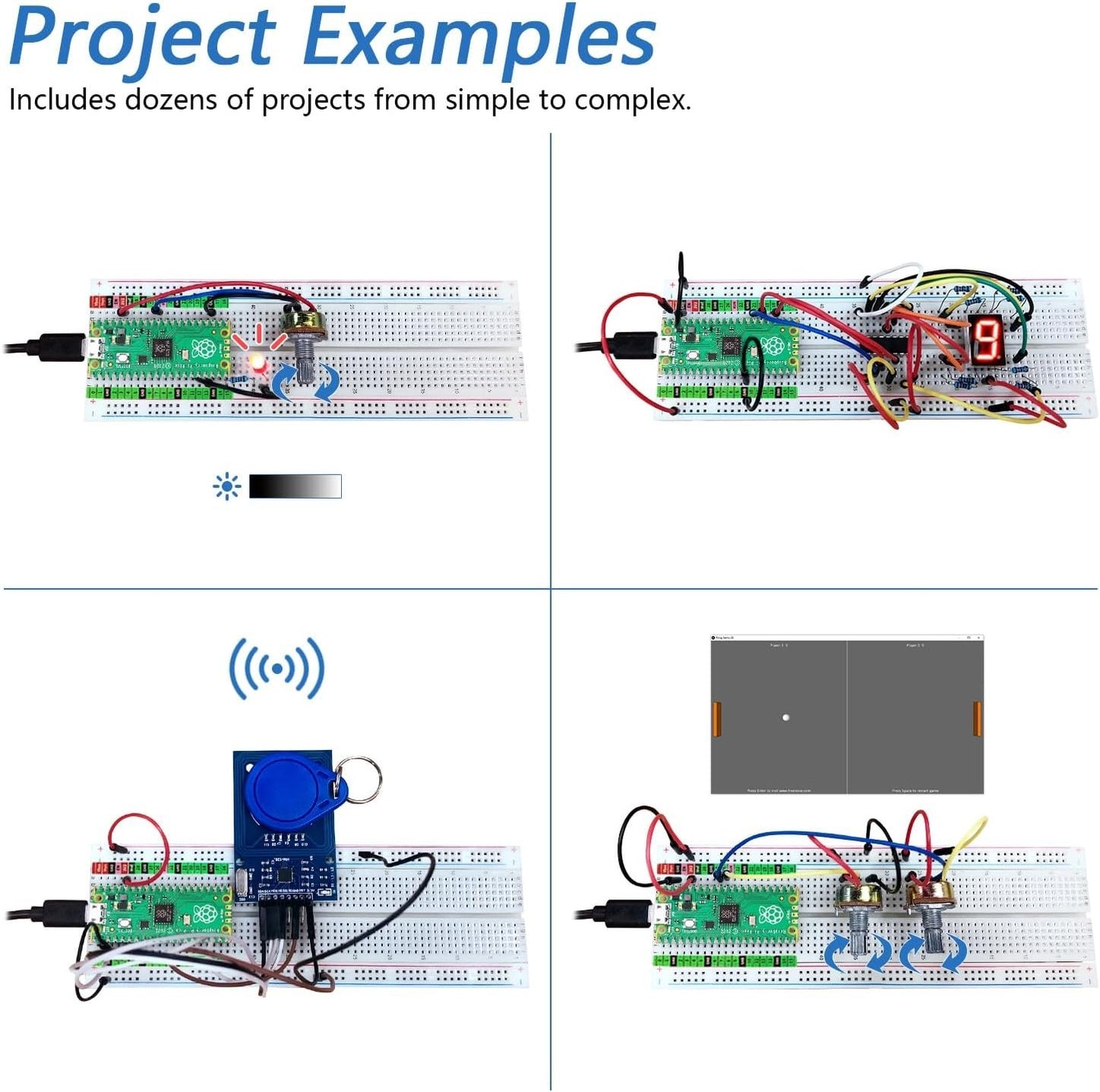 Freenove Ultimate Starter Kit for Raspberry Pi Pico  222 pcs