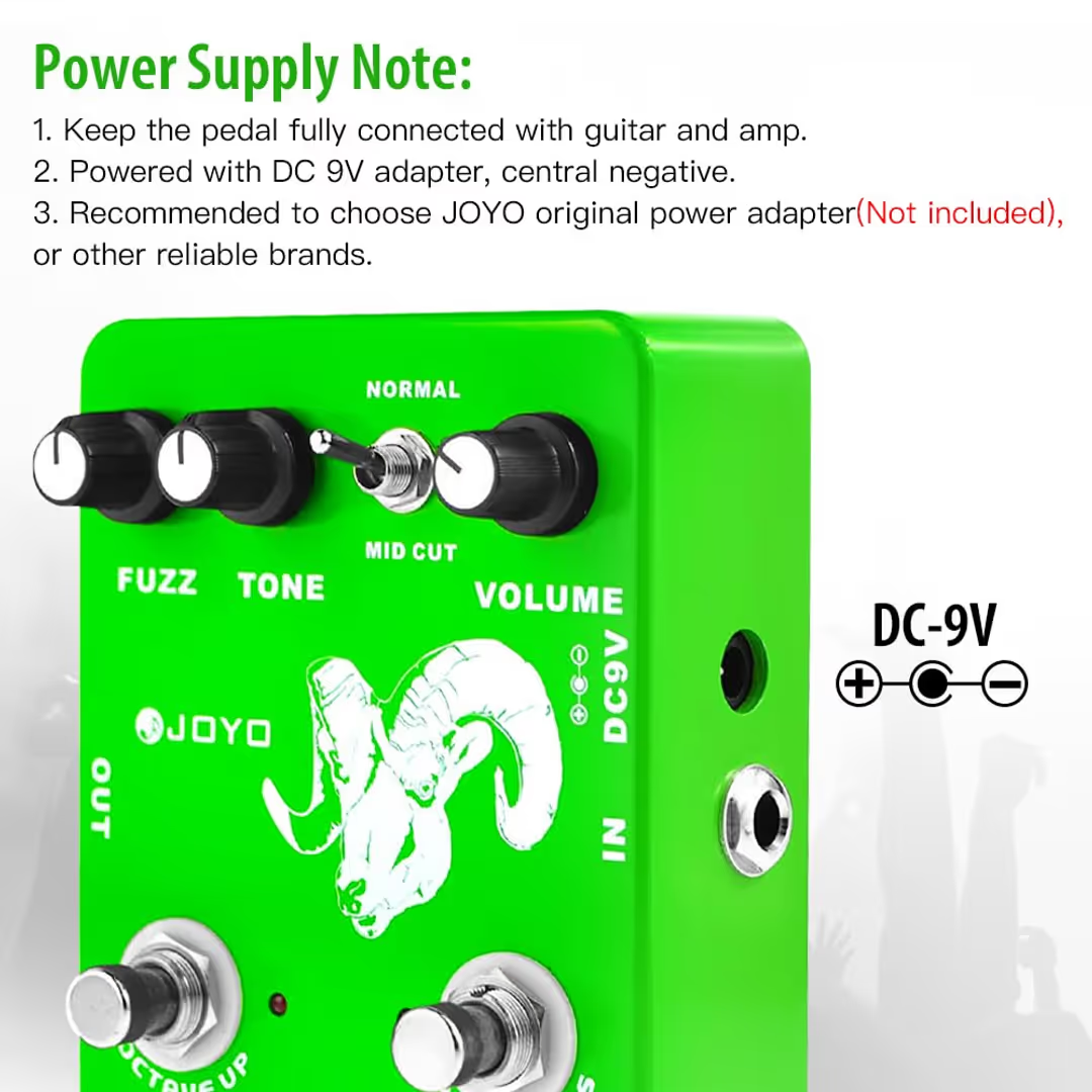 JOYO Voodoo Octave Fuzz Electric Guitar Pedal Germanium Fuzz 60's Rock Pedal(OP)