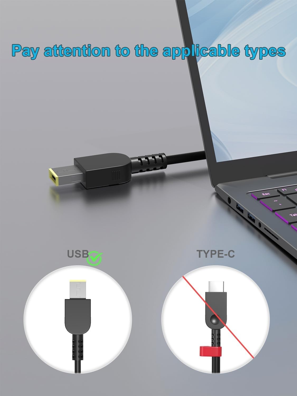 Adaptor For Lenovo ThinkPad Yoga 260 370 X1 Laptop Charger 90W AC Power Adapter 