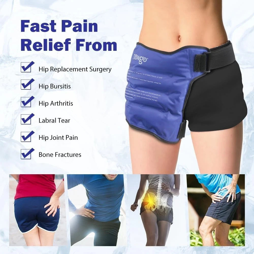 NEWGO Hip Ice Pack Wrap Reusable Hip Cold Pack for Hip Bursitis