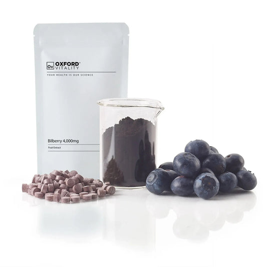 Bilberry Extract 4000mg Tablets : High Strength Eye Health, Oxford Vitality