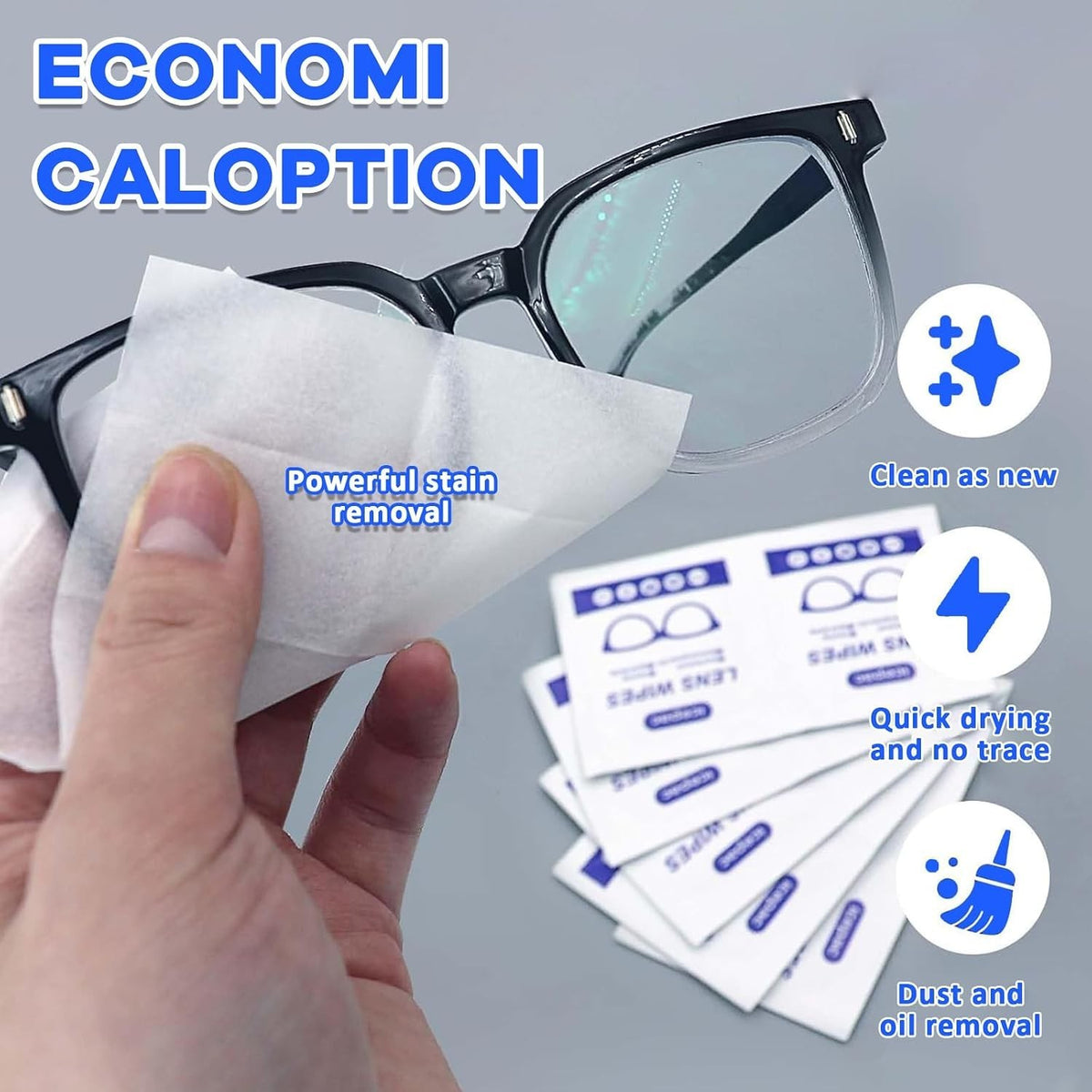 220 Count Lens Cleaning Wipes for Eyeglasses, Pre-Moistened Individually Wrapped