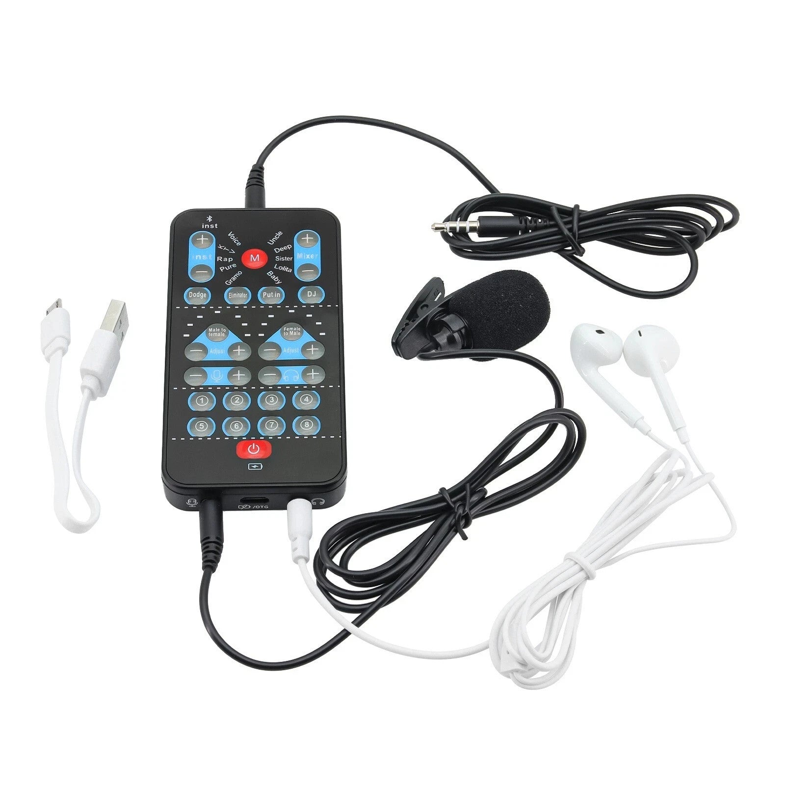 Mini Voice Changer Device Bluetooth Sound Effects for PC iPhone Android Tablet