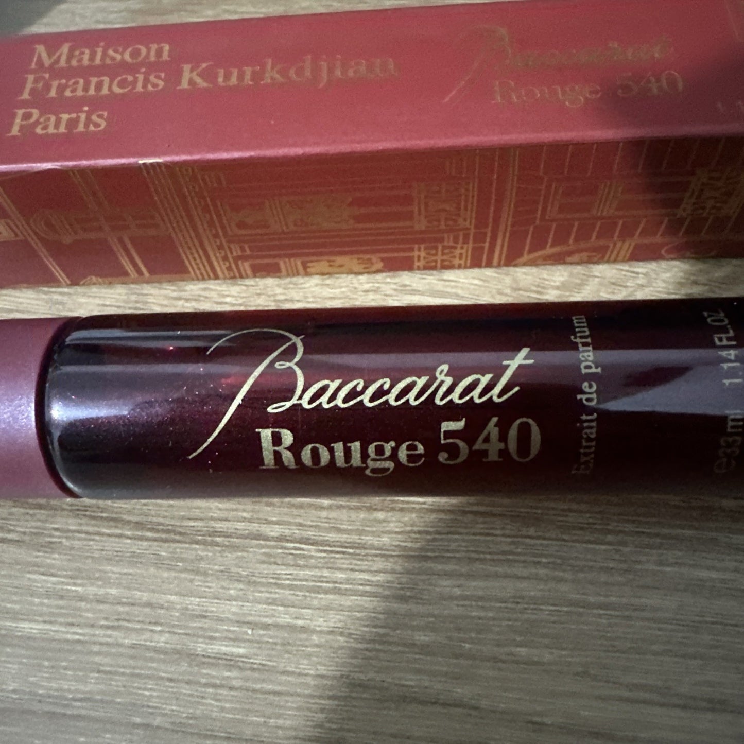 Maison Francis Kurkdjian Baccarat Rouge 540 Eau de Parfum Travel Size 33ml new 