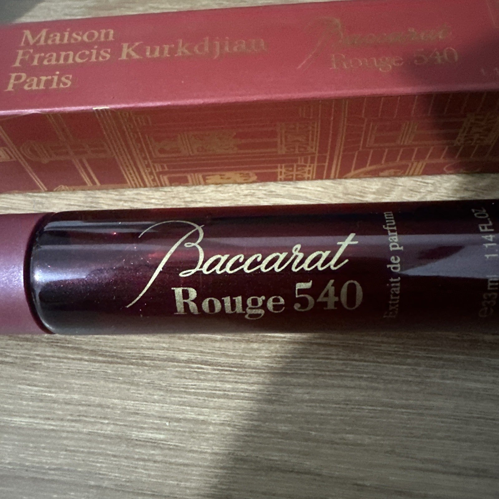 Maison Francis Kurkdjian Baccarat Rouge 540 Eau de Parfum Travel Size 33ml new 