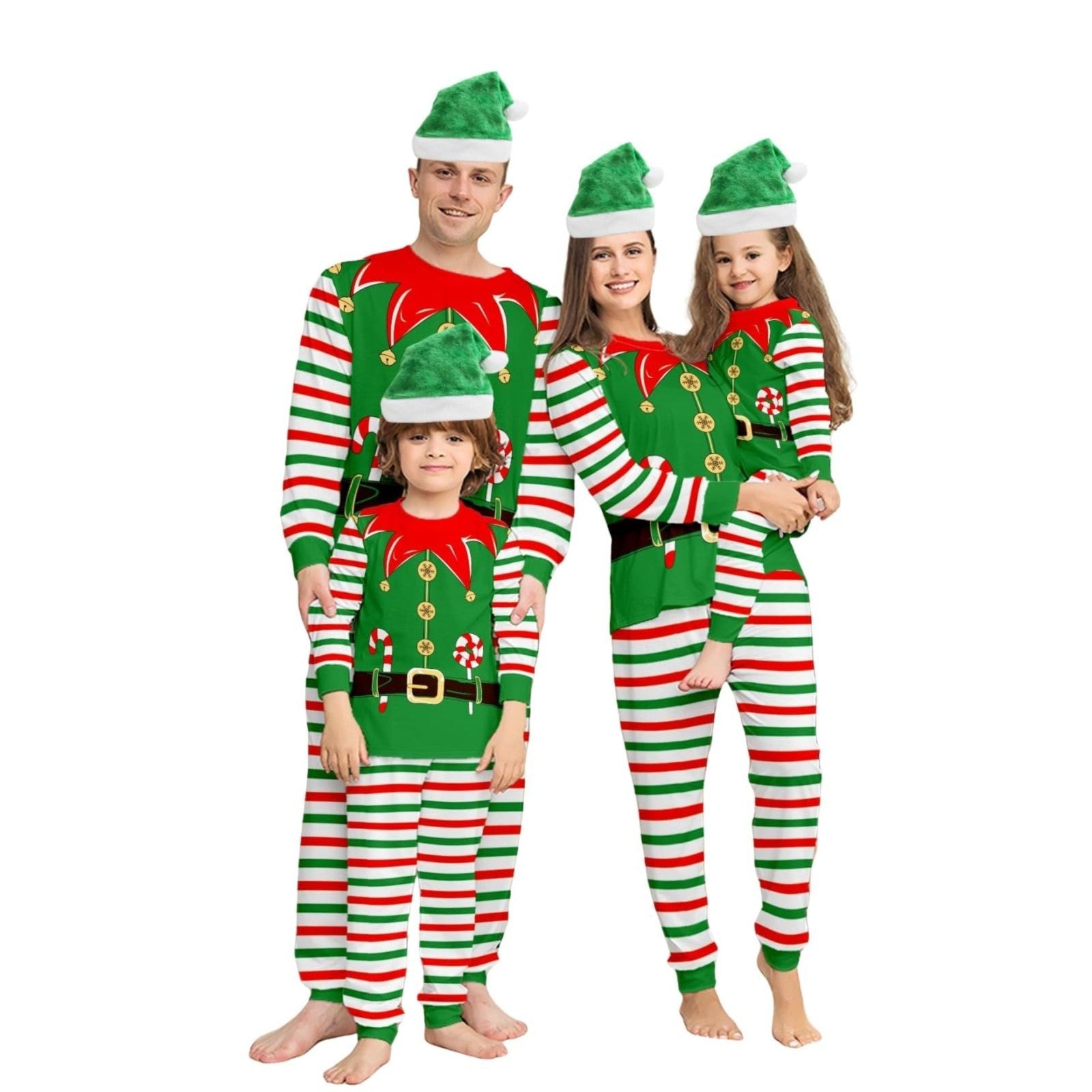 Christmas Matching Family Pyjamas Adults Kid Xmas Santa Nightwear Pjs Outfits UK