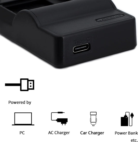 CGA-S007 USB Charger for Panasonic Lumix DMC-TZ1 TZ2 TZ3 TZ4 TZ5 TZ11 TZ15 TZ50