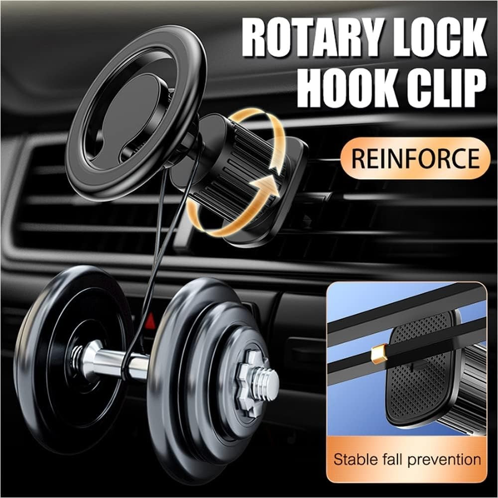 Magnetic Car Phone Holder for iPhone MagSafe & Samsung Devices Air Vent