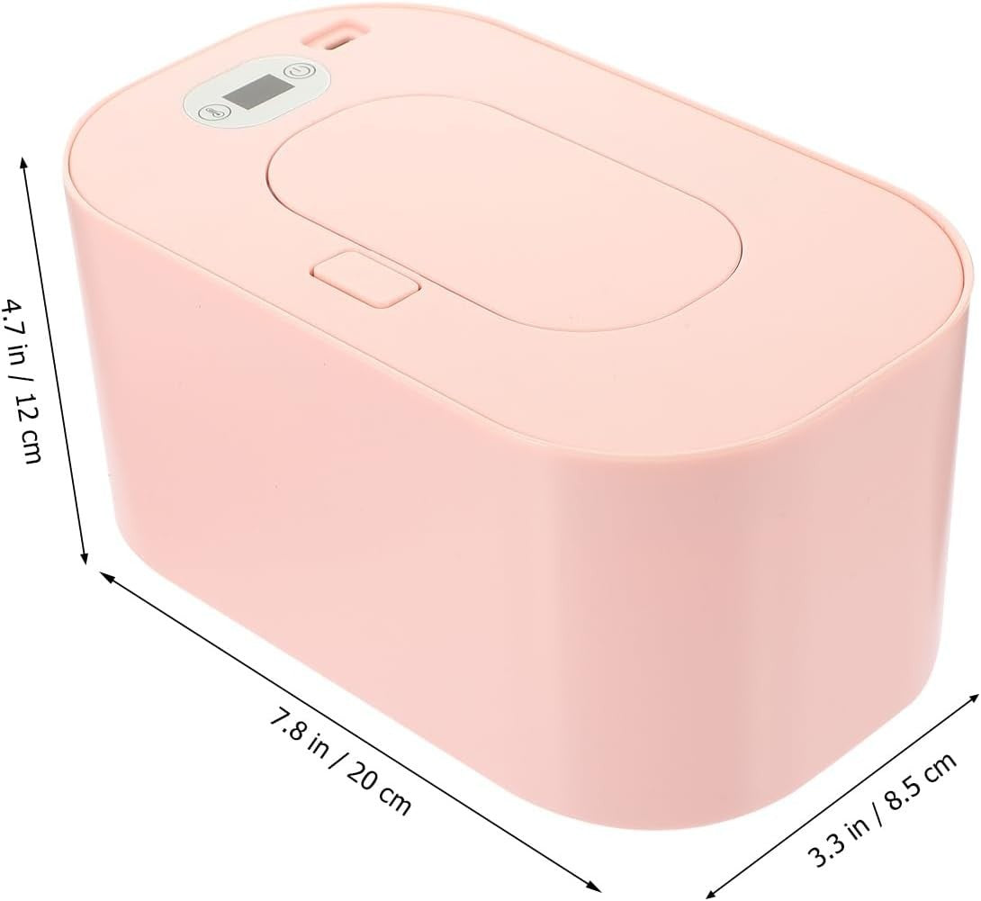 Baby Wipe Warmer Heater with LED Display Wet Towel Dispenser Portable USB Charge