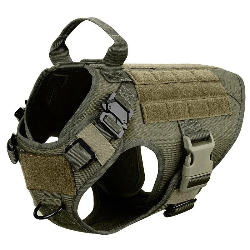 Rabbitgoo Tactical Dog Harness Pet No-pull Strong Adjustable Vest With Handle M