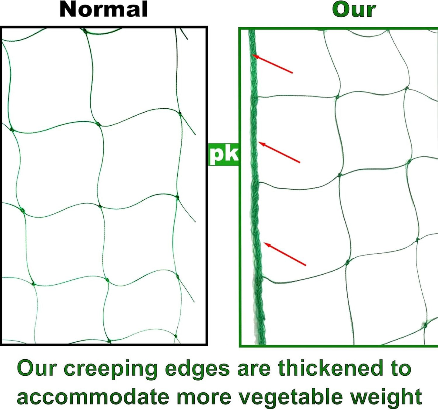 Plant Support Mesh Net Vegetable Fruit Climbing Netting Pea Bean Trellis 6mx1.8m