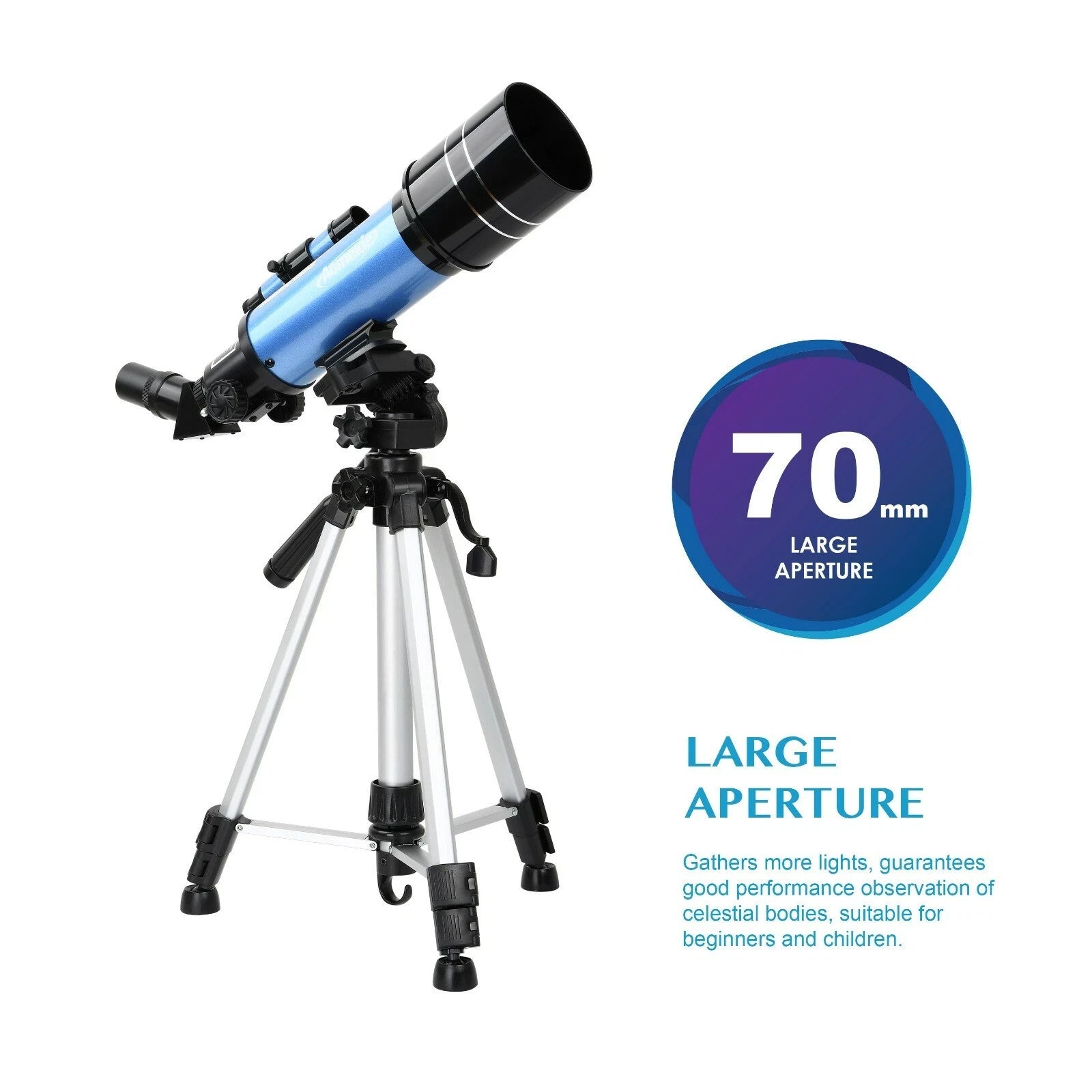 Powerful 40070 HD Professional Astronomical Telescope With High Tripod Backpack