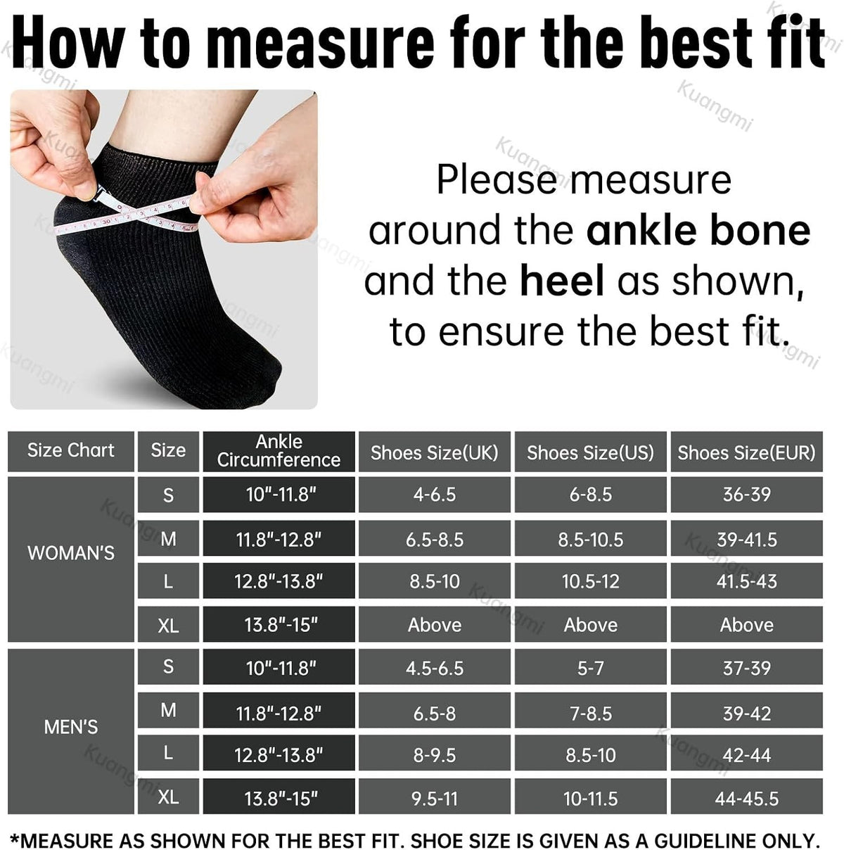 Kuangmi Ankle Support Lace Up With Side Stabilizers Brace Fixing Protection 1PC