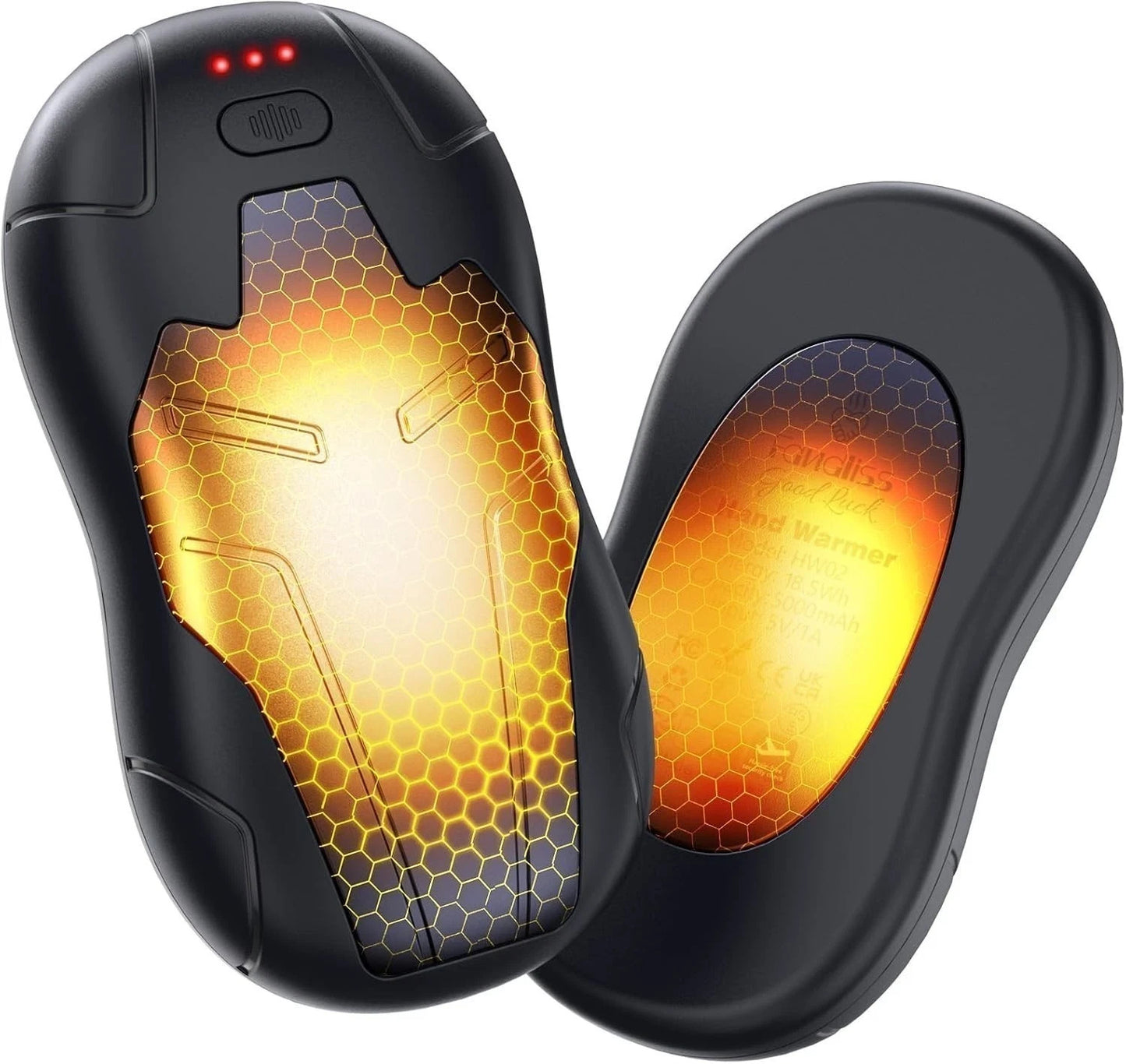 Rechargeable Hand Warmers 2 Pack 10000mAh Split Magnetic Double-Sided Heater