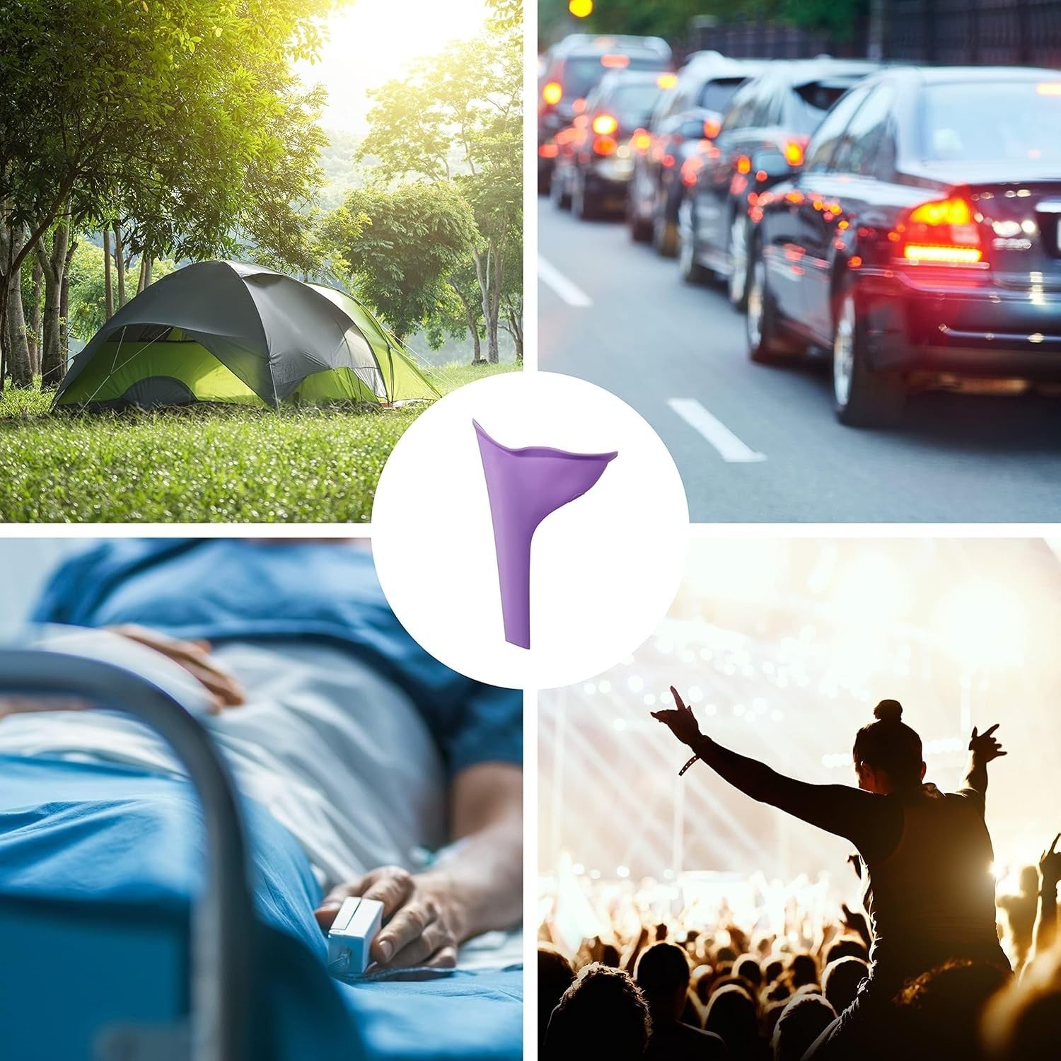 Portable Female Urine She Wee Funnel Woman Ladies  Urinal Camping Travel x2