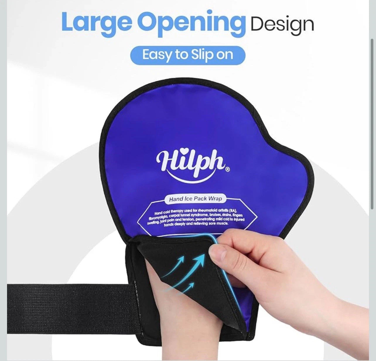 Hot Cold Therapy Hand Ice Pack Gloves Full Coverage For Arthritis Chemo Carpal