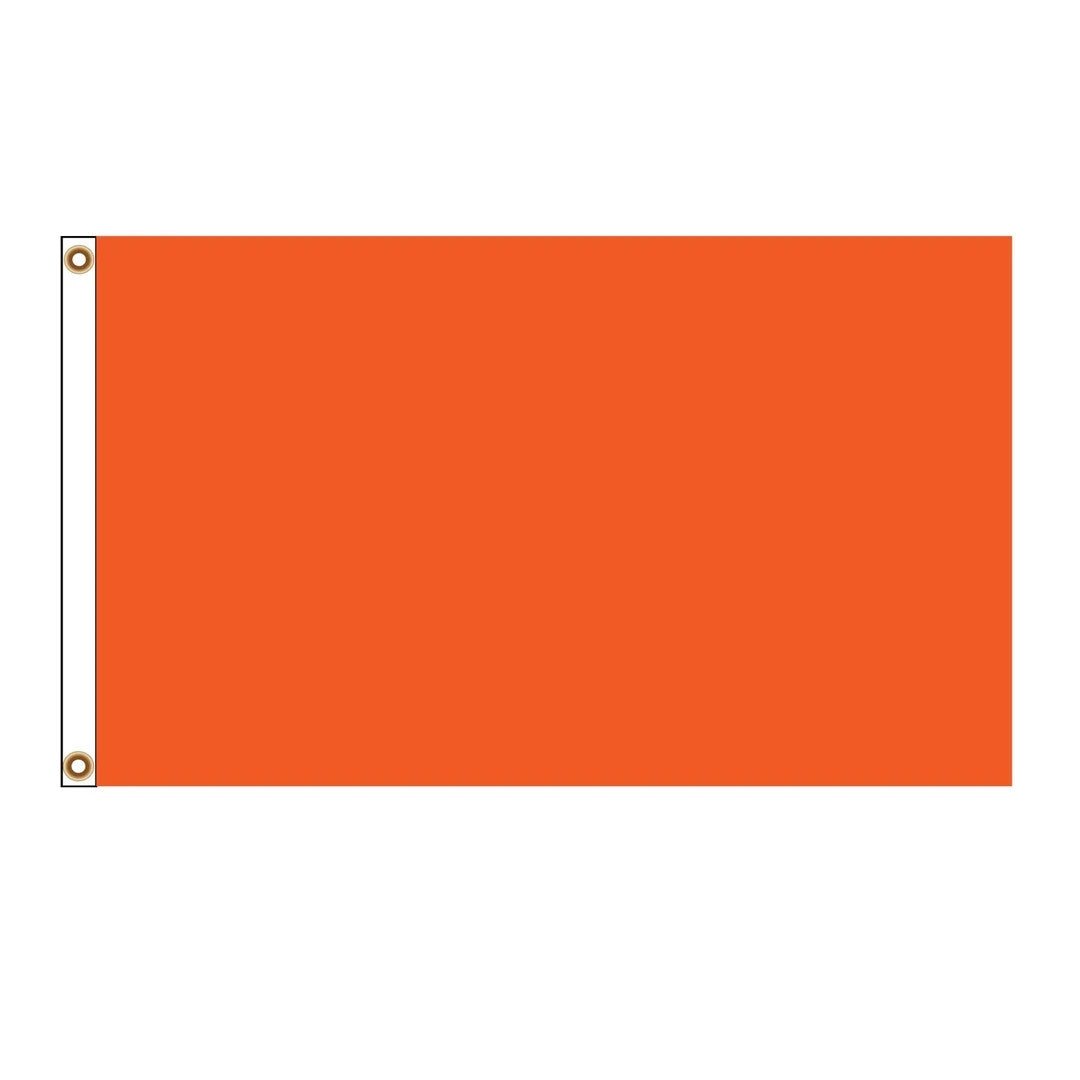 Plain Colour Polyester Flags Red Blue Green Orange Black 5ft x 3ft.
