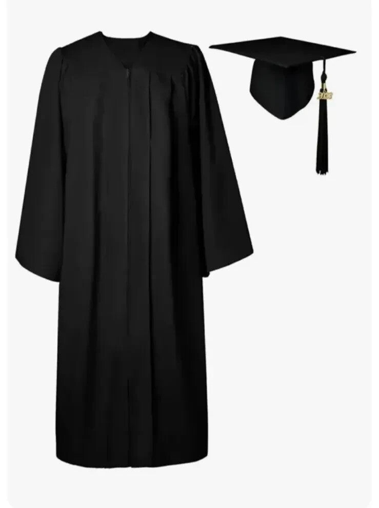 GraduatePro Graduation Gown and Cap Set for Adults 2023 Unisex Size 48 5'3 - 5'5