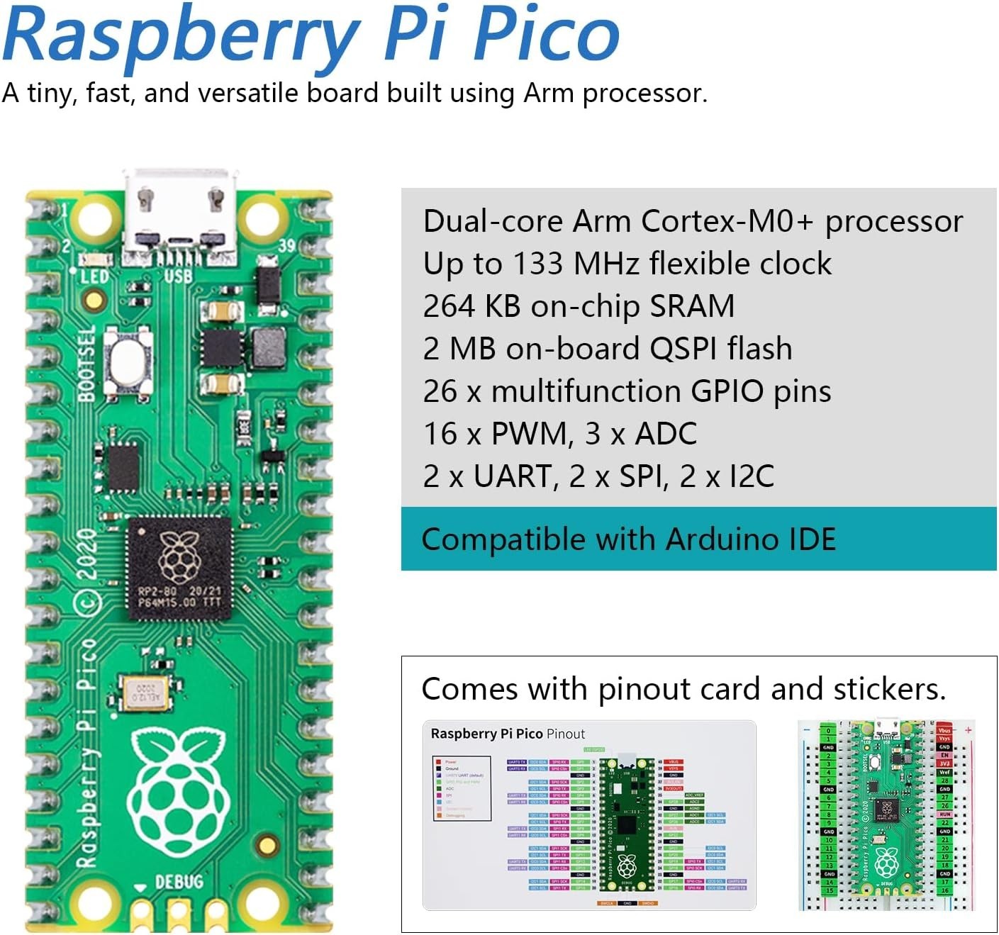 Freenove Ultimate Starter Kit for Raspberry Pi Pico  222 pcs