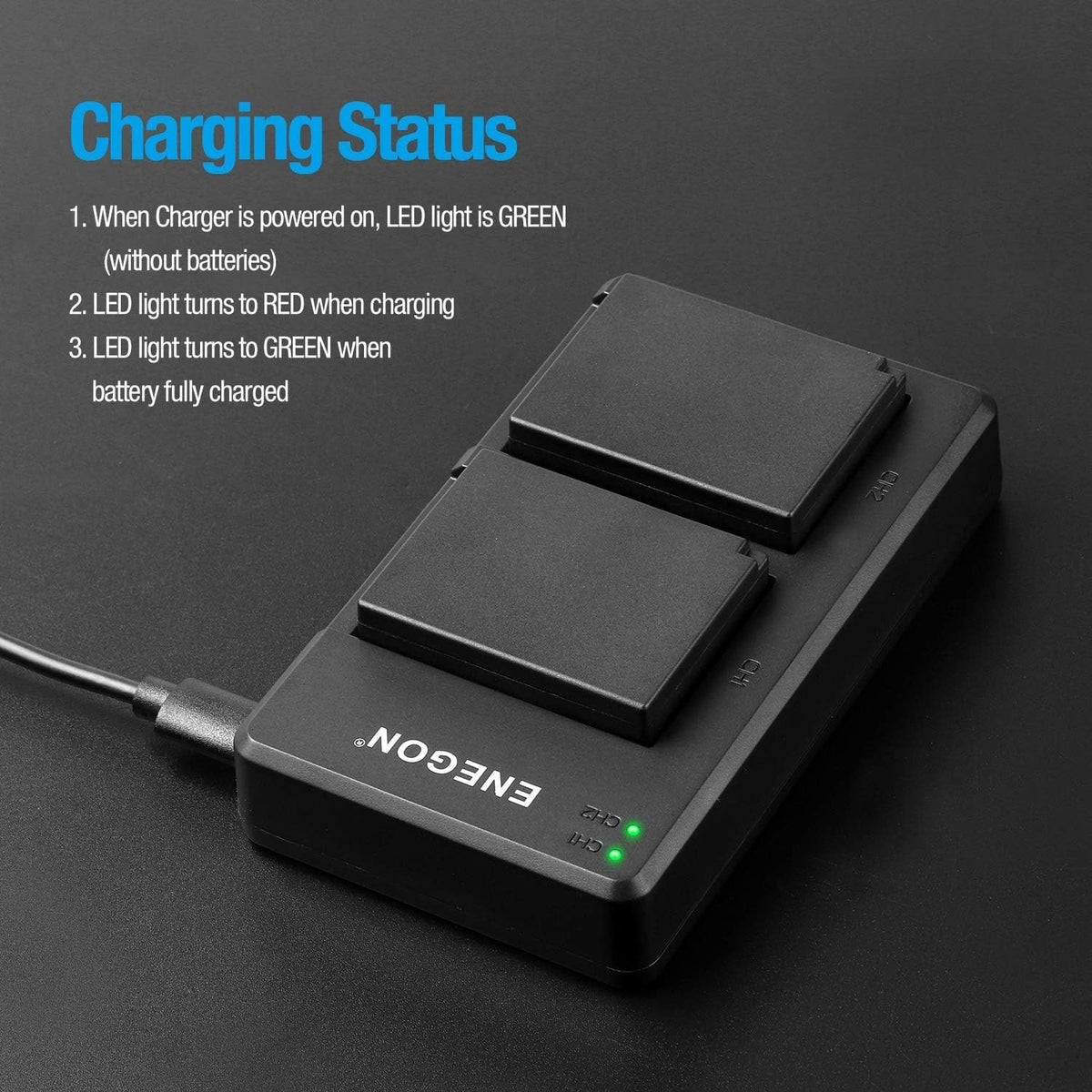 2x NP-W126s Batteries & Dual Charger for Fujifilm X-M5 X-T200 X100F X100V X100VI
