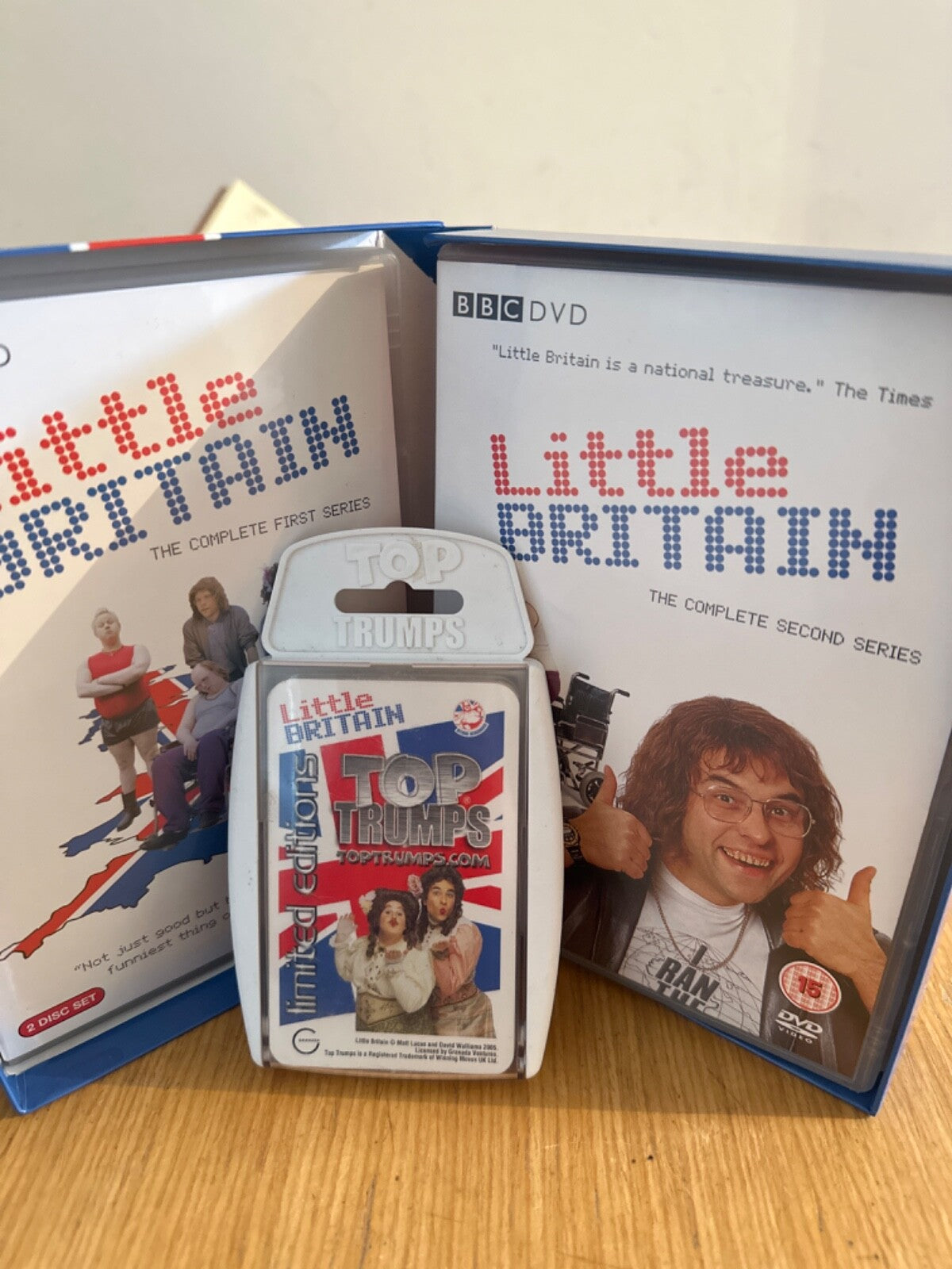 Little Britain - Series 1 & 2 DVD Plus Top Trump Cards