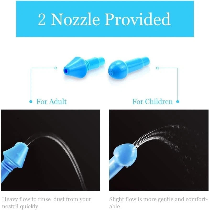 300ml Sinus Rinse Kit WATERPULSE Neti Pot Sinus Nasal Relief Wash 30 Salt Sachet