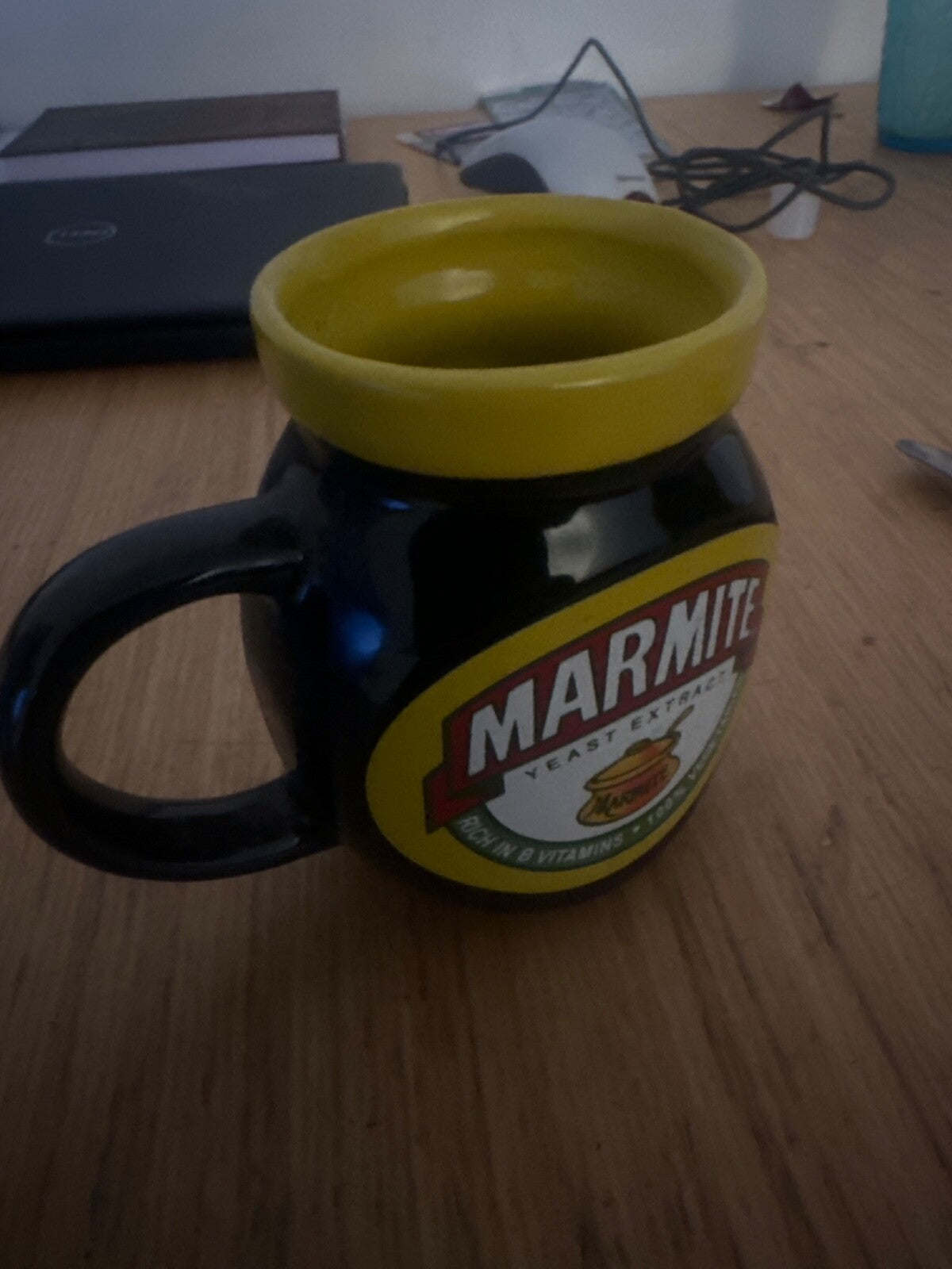 Marmite Jar Shaped Coffee Tea Mug Cup Collectable Vintage Retro Ceramic 