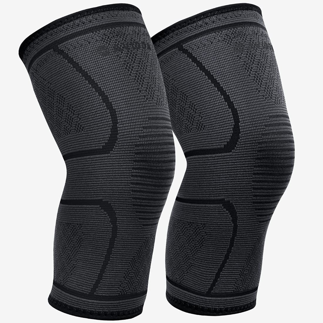AVIDDA Knee Support Brace 2 Pack Compression Knee Sleeves for Arthritis Joint