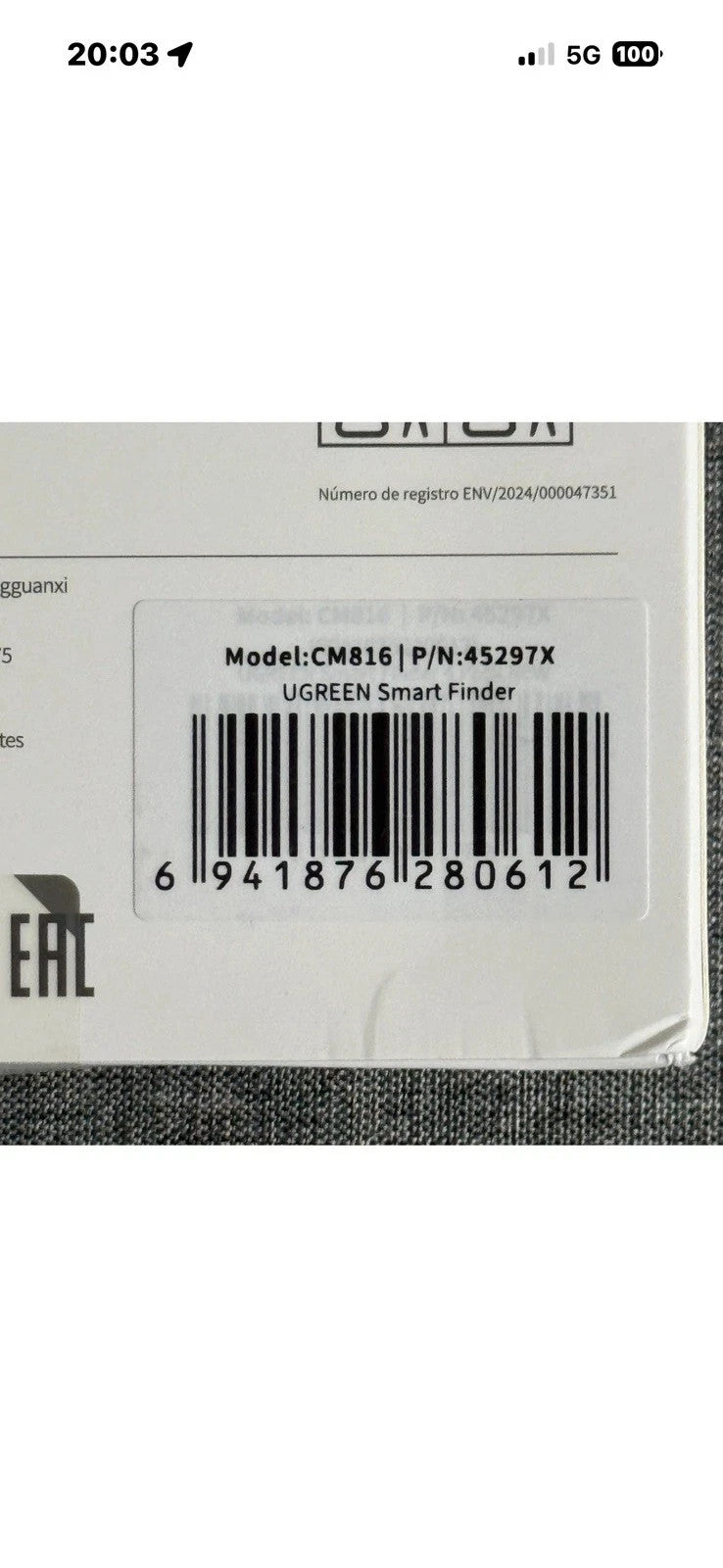 4x UGREEN Apple iPhone iOS Find My Tag Tracker Smart Bluetooth Item Finder