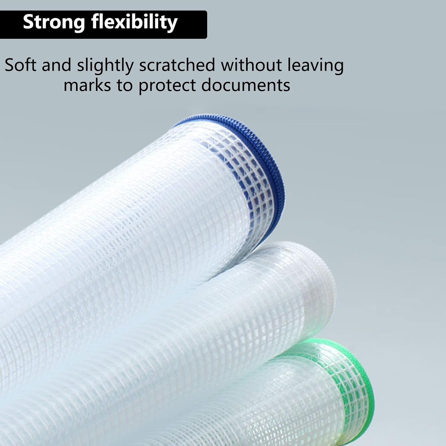 A4 Plastic Waterproof Document Wallets Files Folder Zip Lock Bags Pouch Office