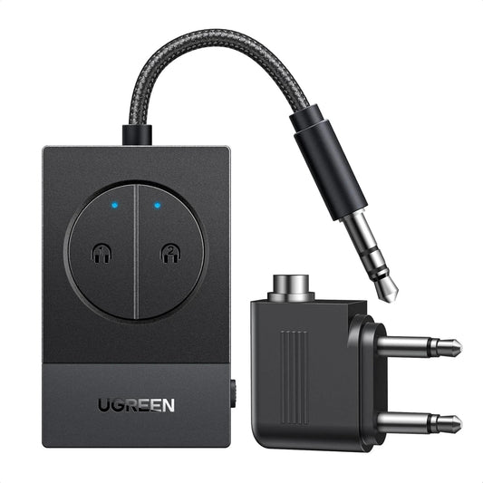 UGREEN Bluetooth Transmitter Audio Adapter, Bluetooth 5.4 Airplane Travel