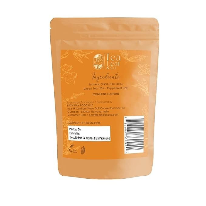 Turmeric Tulsi Holy Basil Green Tea Green Tea, Turmeric, Tulsi, Peppermint