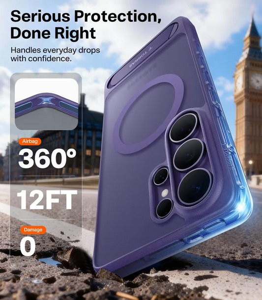 TORRAS Phone Case for Samsung Galaxy S26 Ultra, Magsafe, Drop Protection Purple
