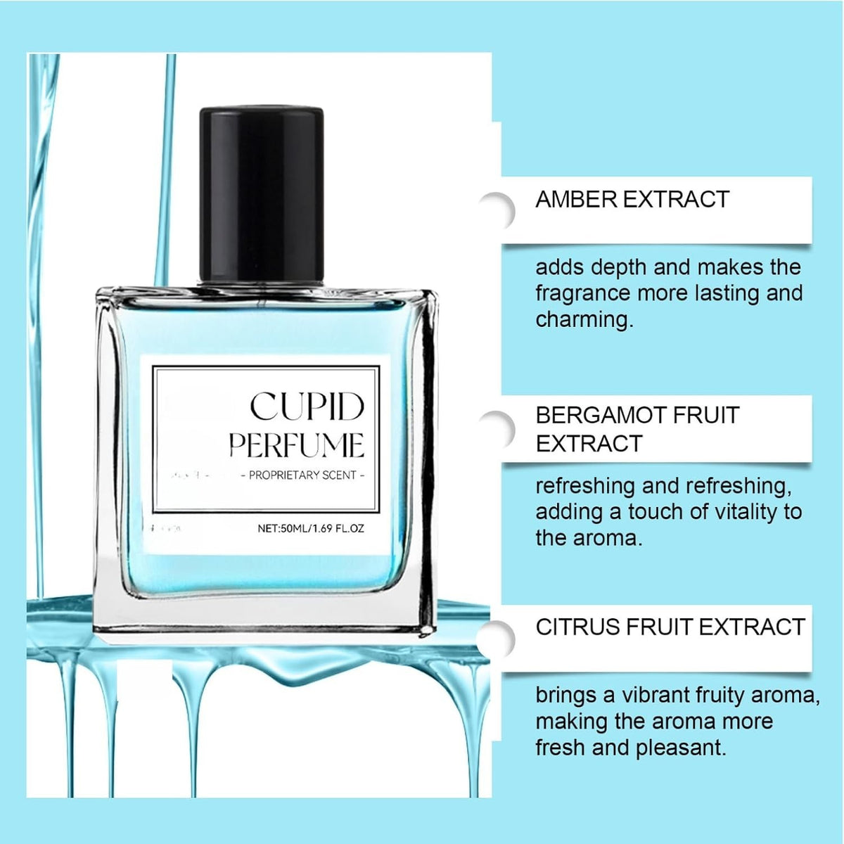 Men's Pheromone-Infused Perfume-Cupid Hypnosis Cologne Fragrances 50ml UK