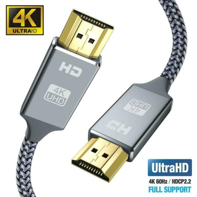 Snowkids HDMI 2.1 Cable 2m,10K 8K HDMI Cable Ultra HD High-Speed Lead 48Gbps eAR